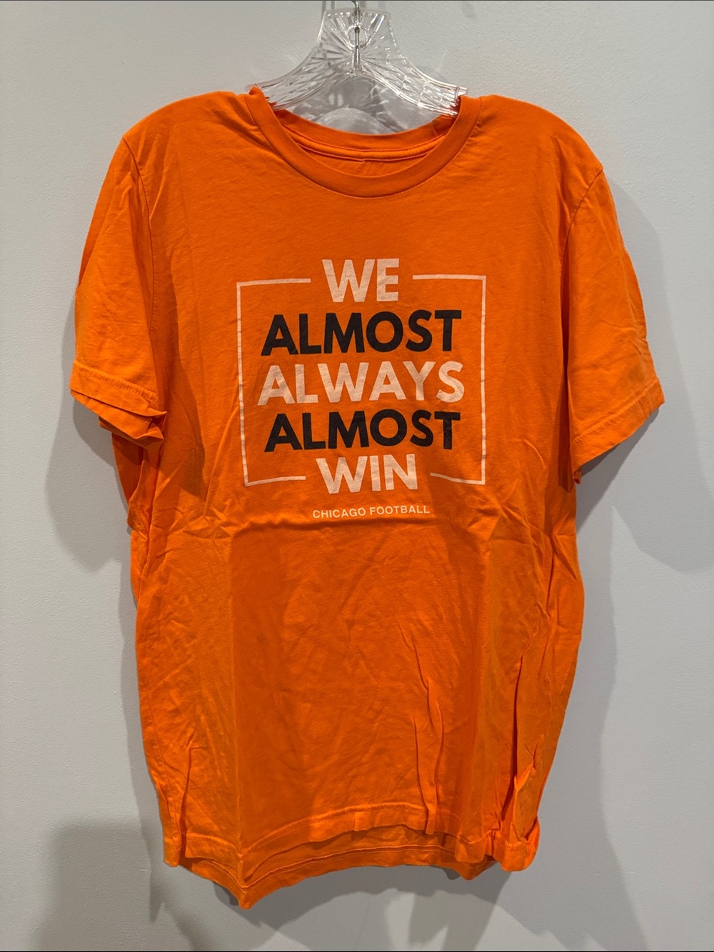 NFL Chicago Bears Football “We Almost Always Almost WIN” Men’s T-shirt Large